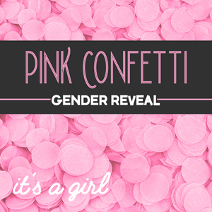 Gender Reveal Pink Confetti It's A Girl Roze Confetti Baby Girl Baby Meisje Aankondiging Geslacht Baby Confettikanon Roze T&T Fireworks