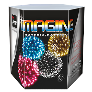 JW12 Imagine Jorge 19 Shots Vuurwerkbatterij Jorge Fireworks Cake Compact T&T Fireworks